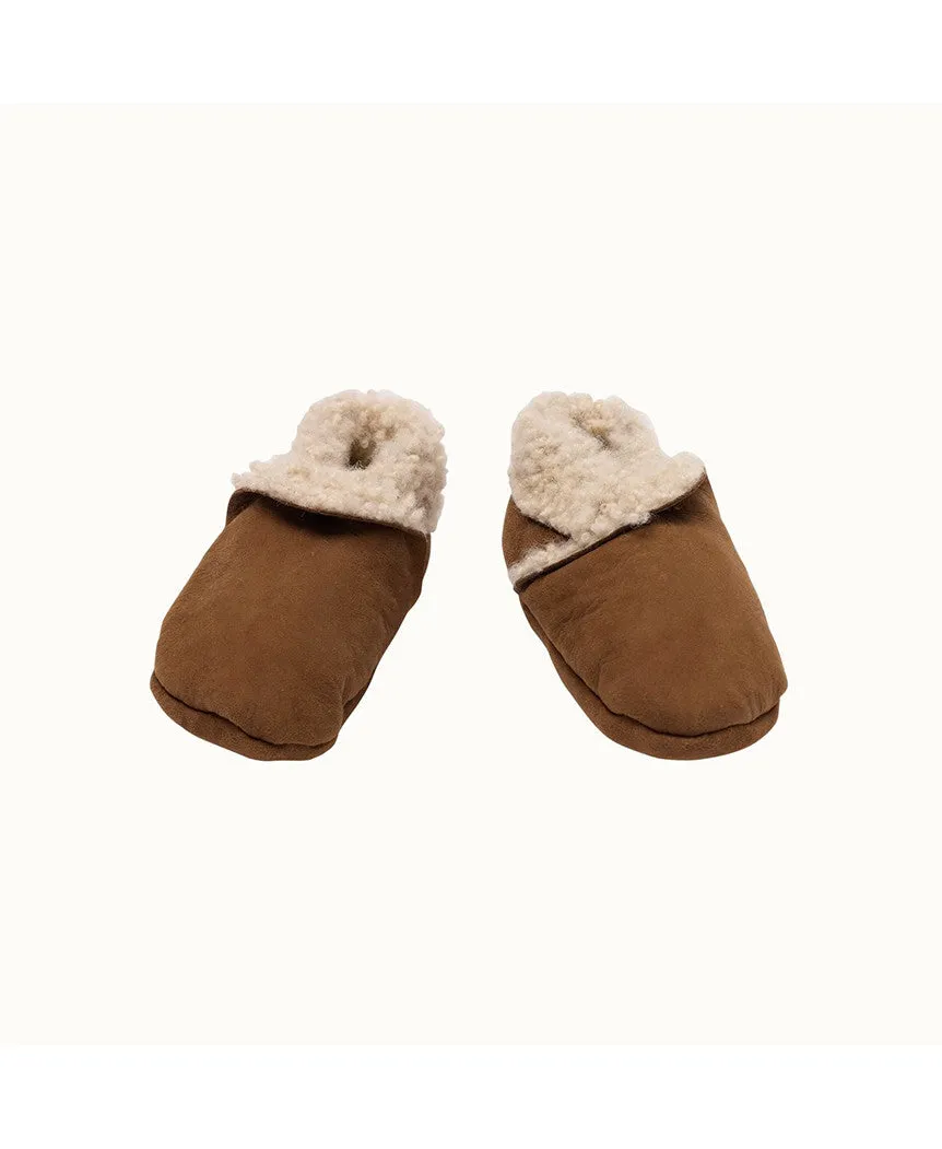 Nature Baby Lambskin Booties Cinnamon