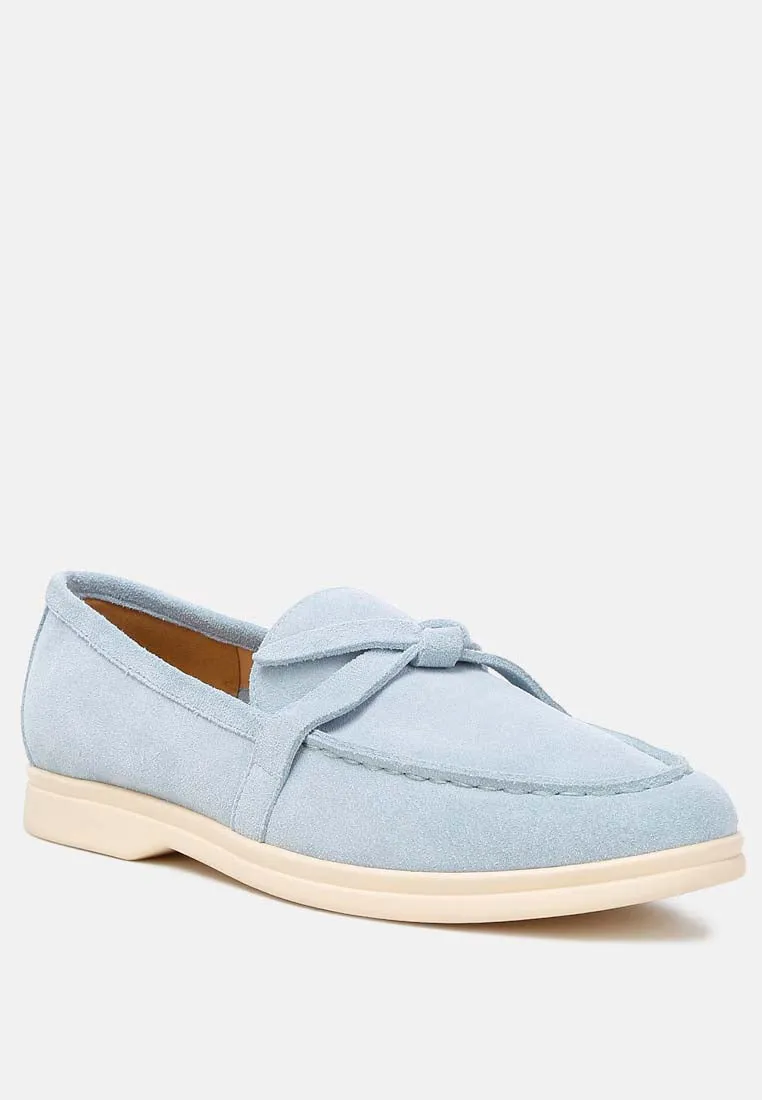 Nautica Suede Knot Detailed Loafers