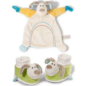 Neat-Oh Rattling Animal Baby Blanket   Booties