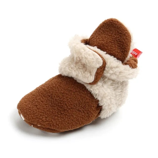 Newborn Baby Socks Booties Slippers Cotton Anti-slip Infant Crib Shoes