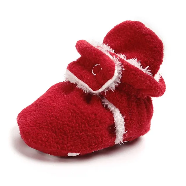 Newborn Baby Socks Booties Slippers Cotton Anti-slip Infant Crib Shoes