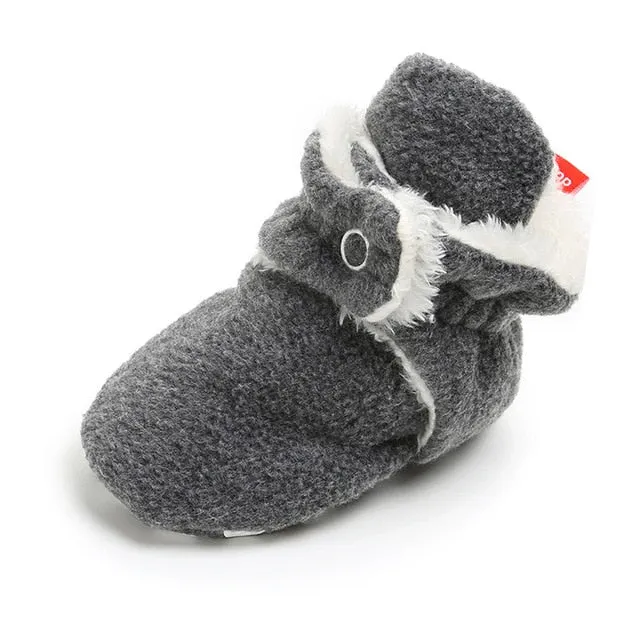 Newborn Baby Socks Booties Slippers Cotton Anti-slip Infant Crib Shoes