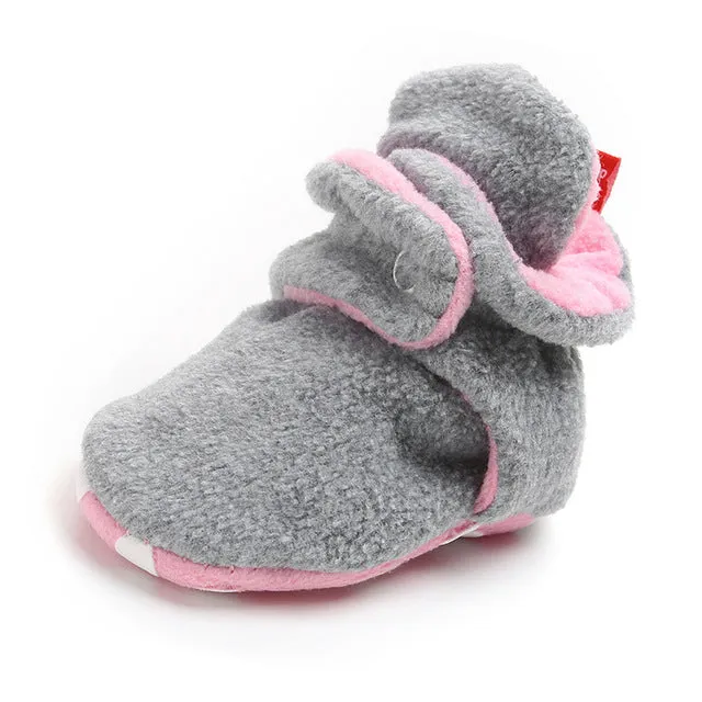 Newborn Baby Socks Booties Slippers Cotton Anti-slip Infant Crib Shoes