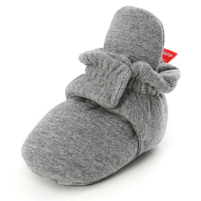 Newborn Baby Socks Booties Slippers Cotton Anti-slip Infant Crib Shoes