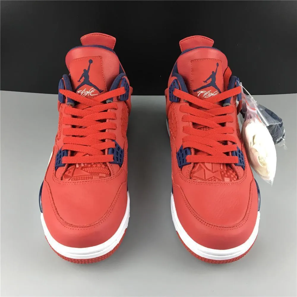 Nike Air Jordan 4 Retro FIBA Gym Red Men Shoes !!! CYBER MONDAY SALE !!!