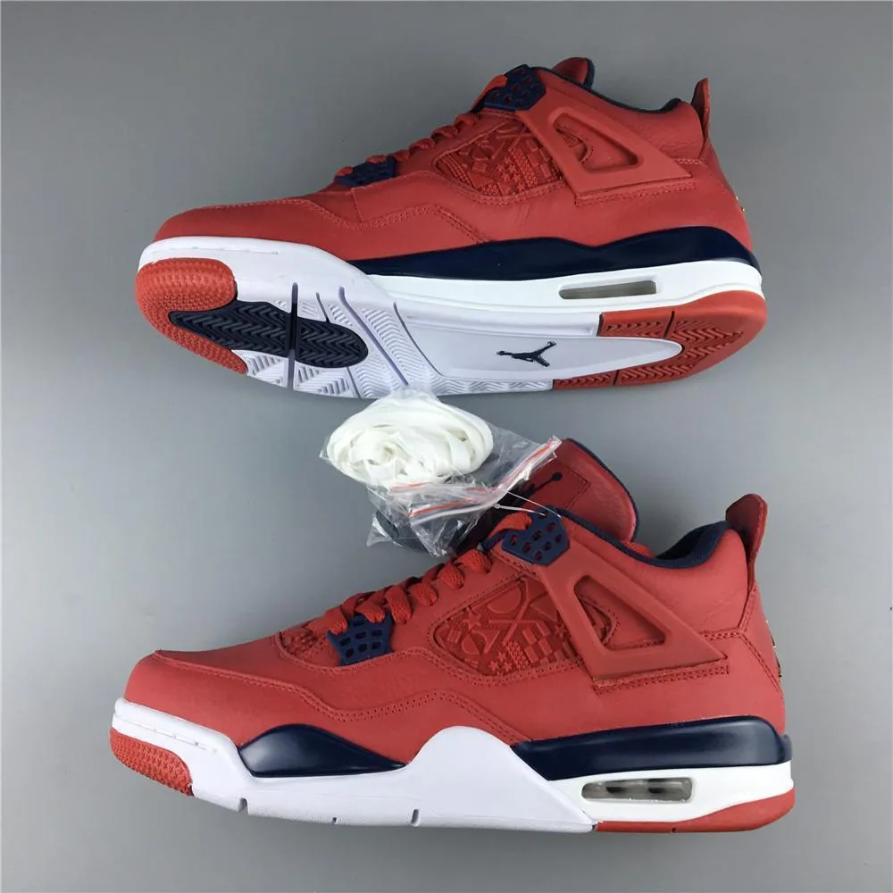 Nike Air Jordan 4 Retro FIBA Gym Red Men Shoes !!! CYBER MONDAY SALE !!!