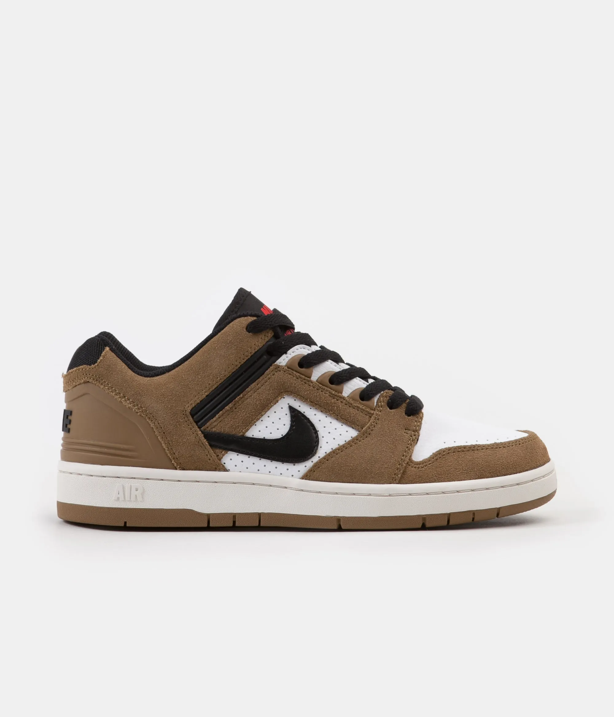 Nike SB Air Force II Low Shoes - Lichen Brown / Black - White - Phantom