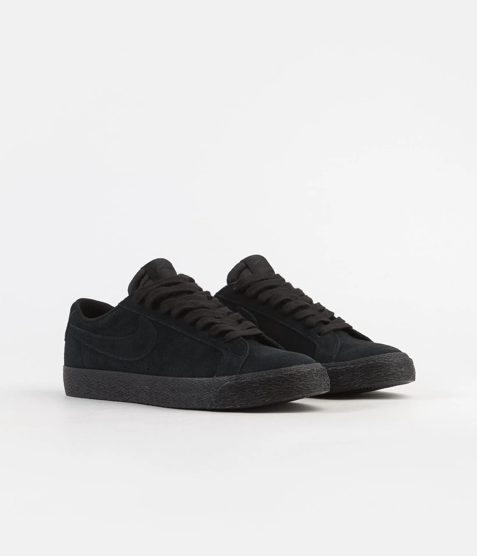 Nike SB Blazer Low Shoes - Black / Black - Gunsmoke