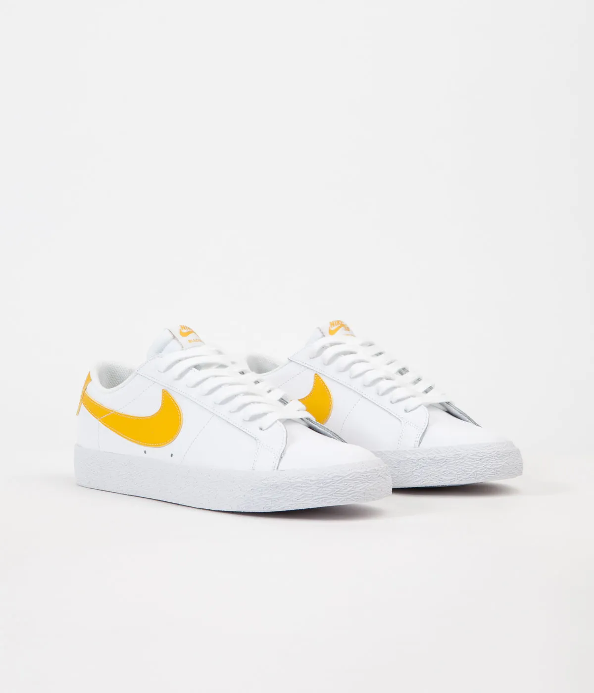 Nike SB Blazer Low Shoes - White / Mineral Gold