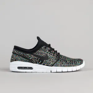 Nike SB Stefan Janoski Max Premium 'Tripper' Shoes - Black / Black - White - Multicolour