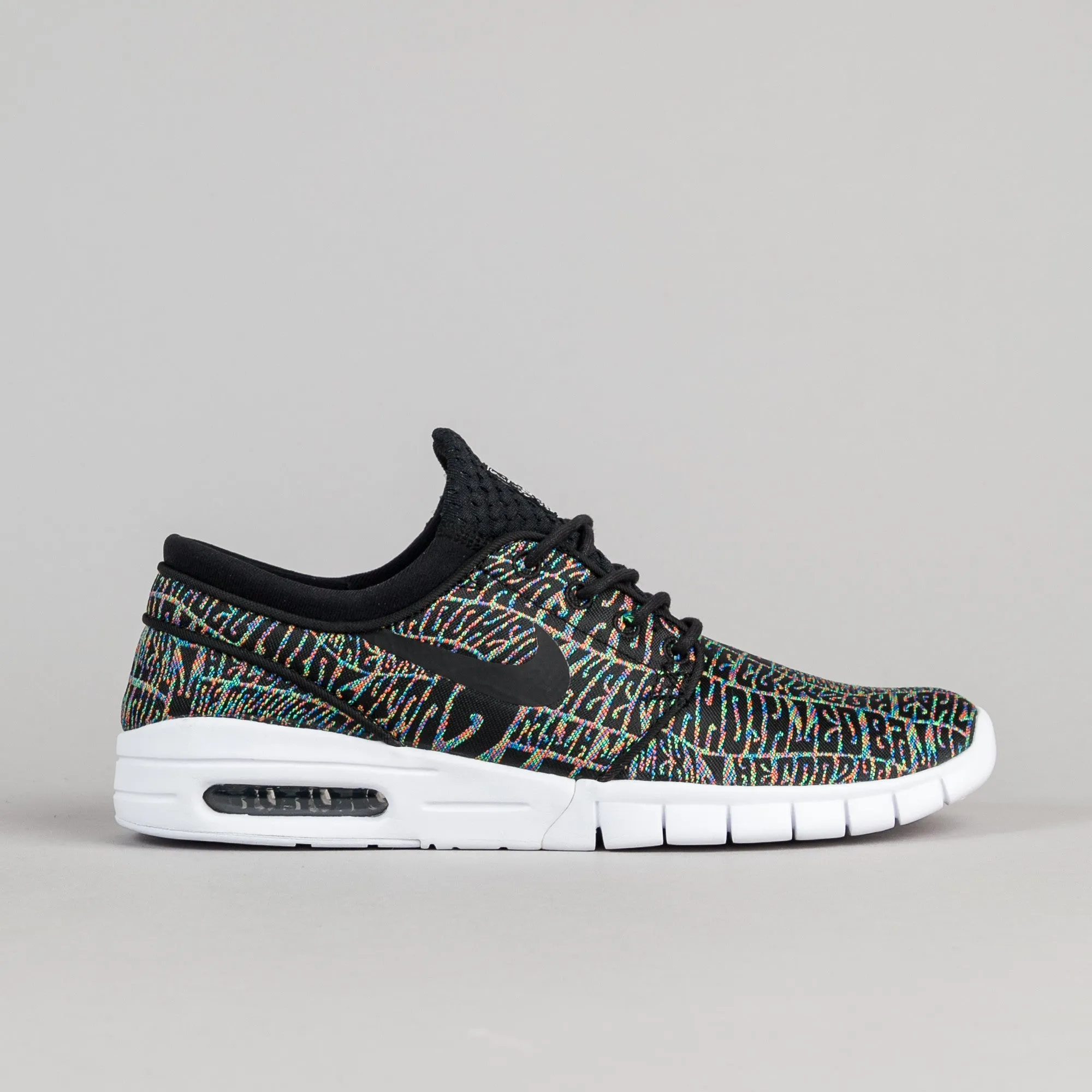 Nike SB Stefan Janoski Max Premium 'Tripper' Shoes - Black / Black - White - Multicolour