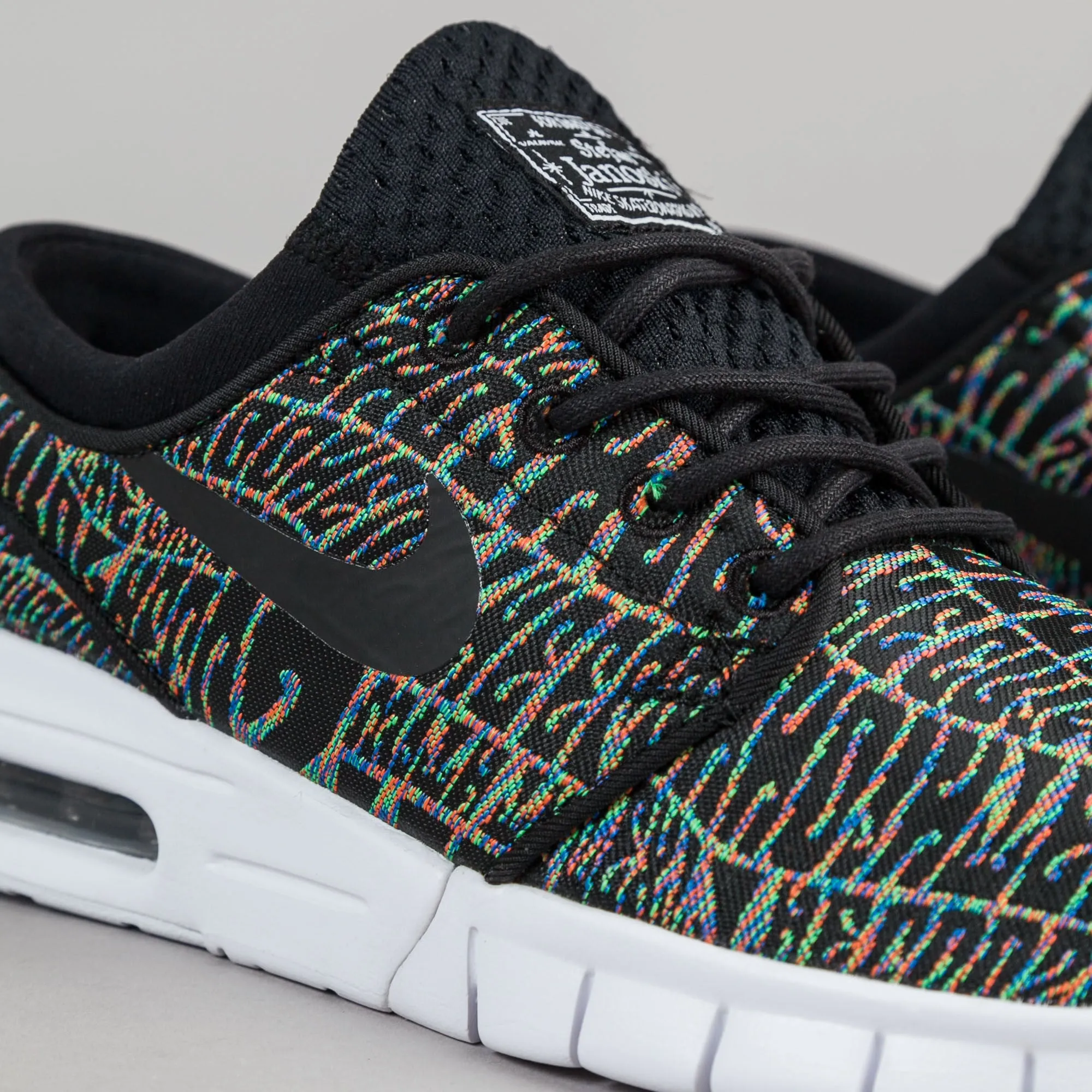 Nike SB Stefan Janoski Max Premium 'Tripper' Shoes - Black / Black - White - Multicolour