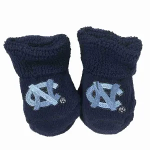 North Carolina Tar Heels Two Feet Ahead Infant Baby Newborn Navy Socks Booties