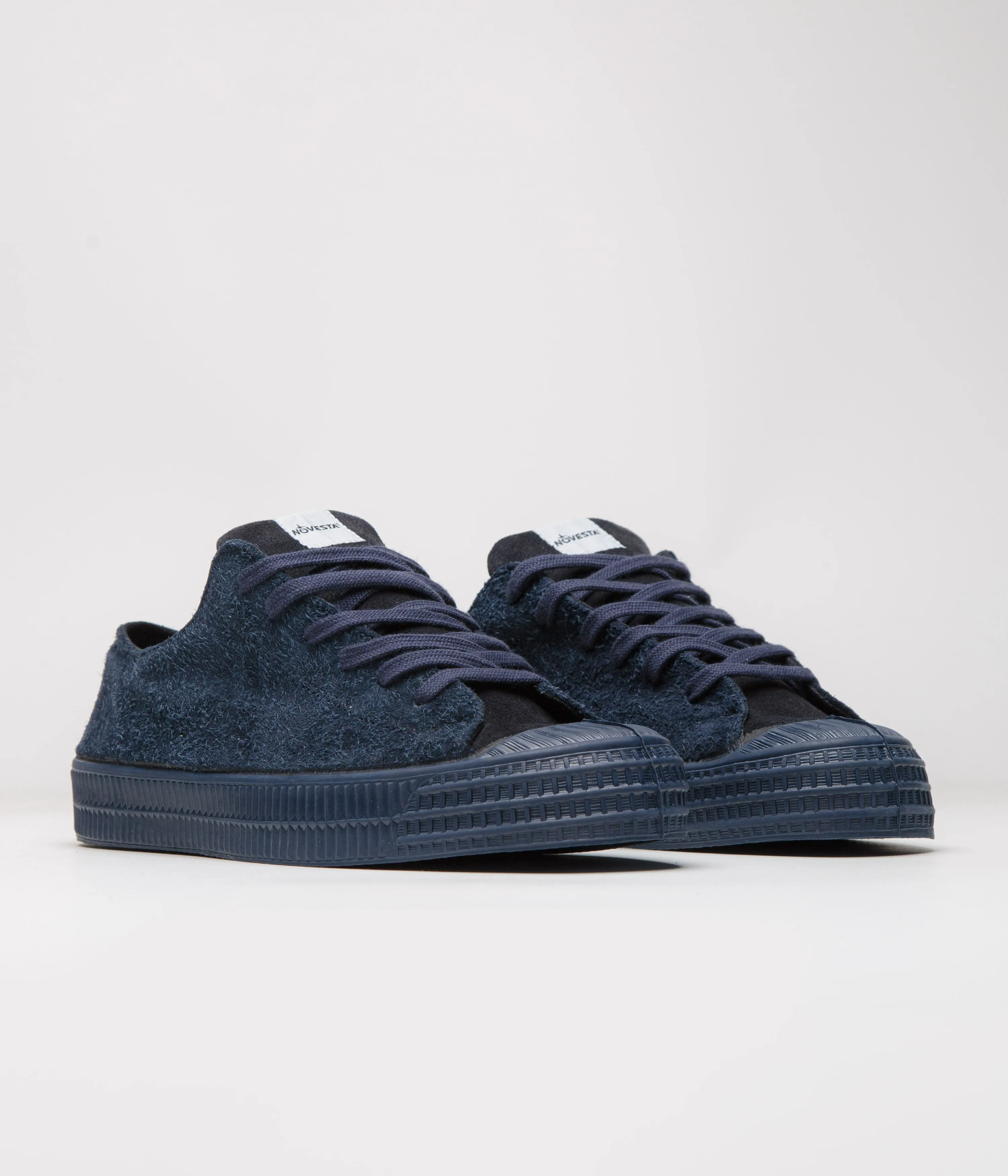 Novesta Star Master Hairy Suede Shoes - Navy