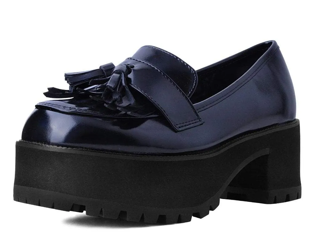 OIL HAZE BLACK LOAFERS