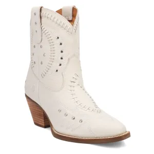 Online Exclusive | Dingo | Precious Leather Bootie in White **PREORDER