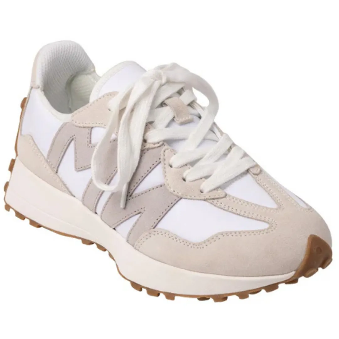 Online Exclusive | Lace Up Running Sneakers in White