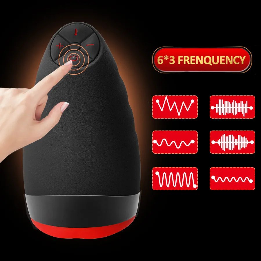 Otouch Upgraded Vibrating Masturbator Intelligent Heating Waterproof Oral Toy