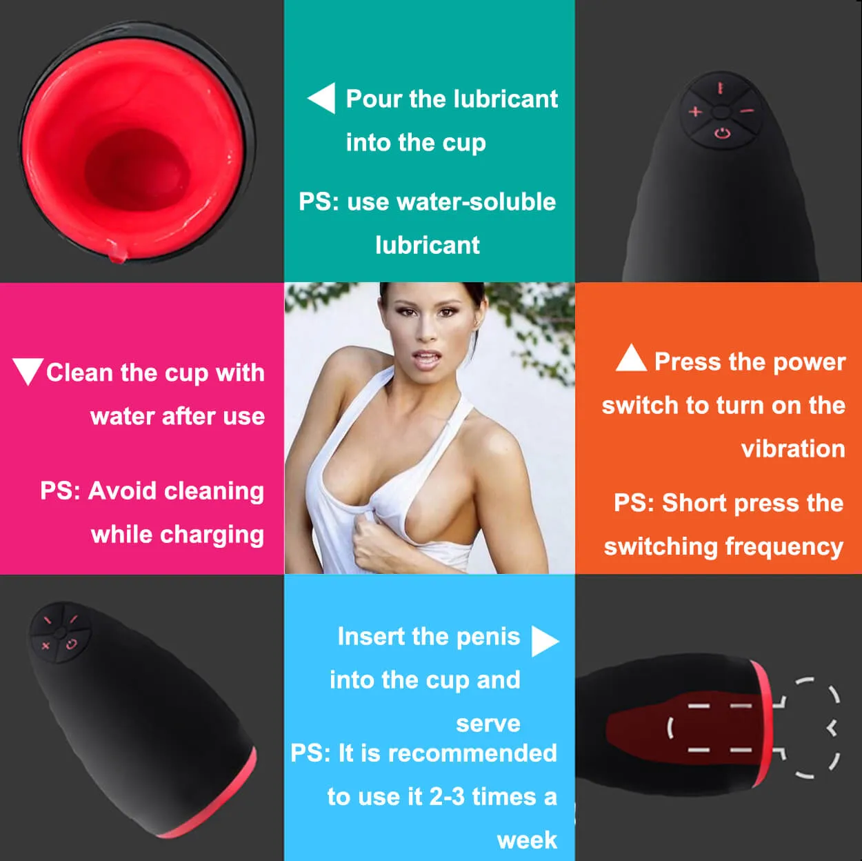 Otouch Upgraded Vibrating Masturbator Intelligent Heating Waterproof Oral Toy