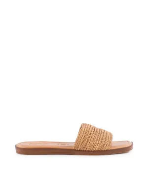 Palms Perfection Woven Slide, Tan