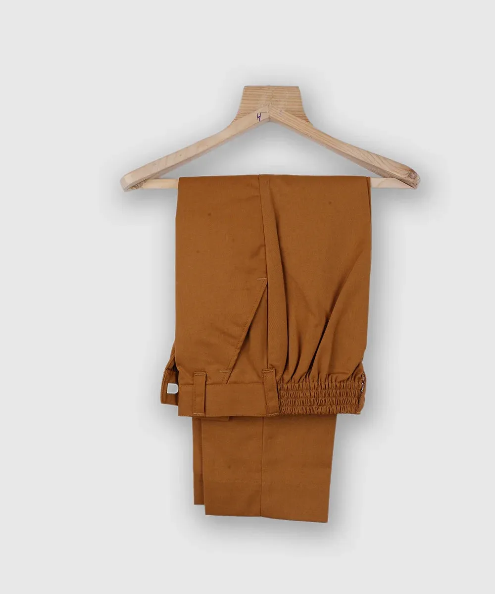 Party Wear Mustard Colored Waist Coat Set for Boys