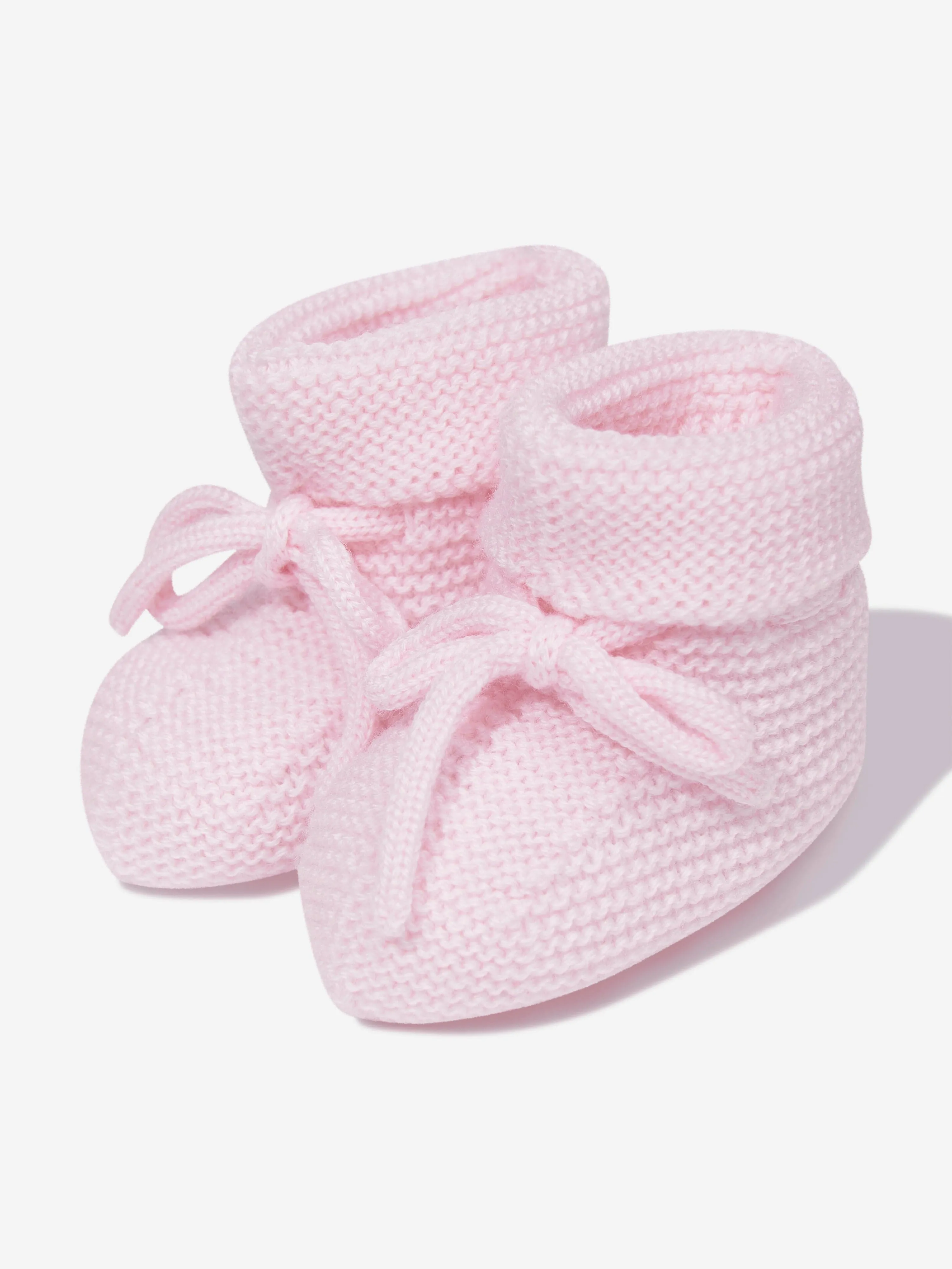 Paz Rodriguez Baby Girls Wool Knit Booties in Pink