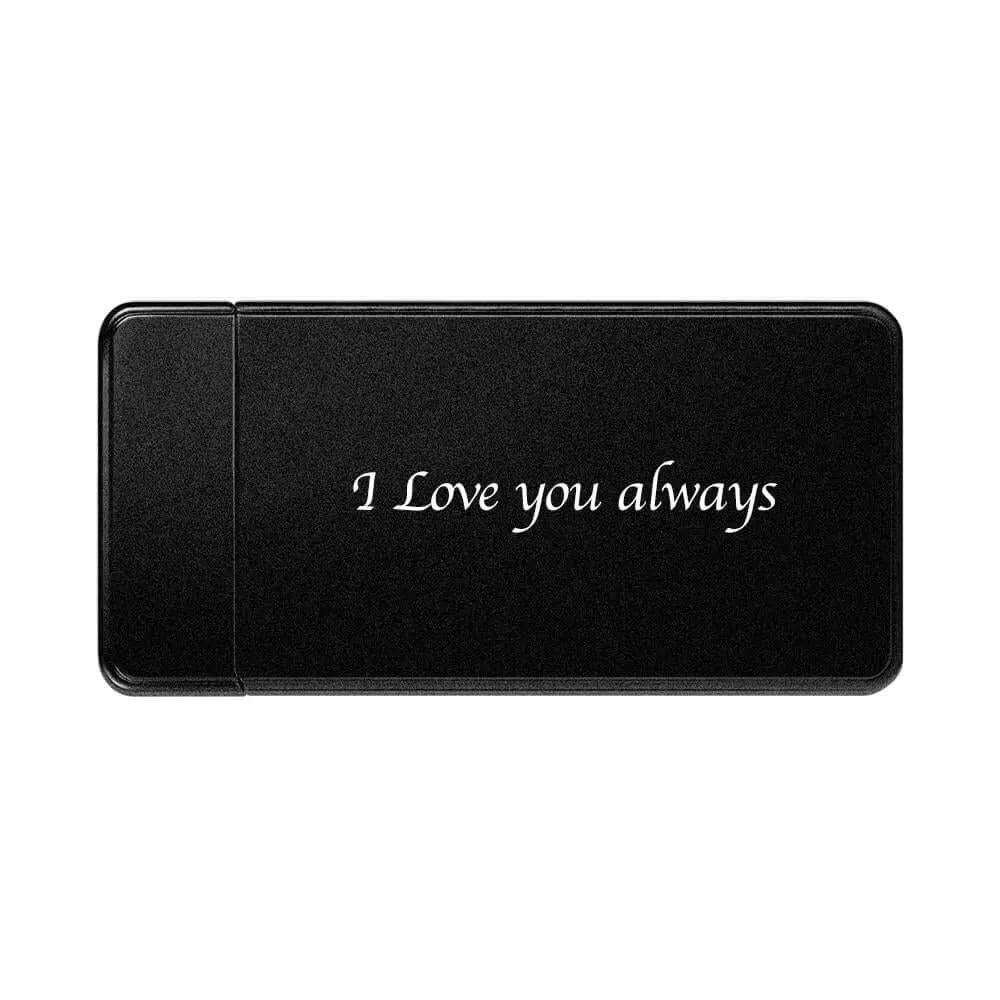 Personalized Color Photo Black Scrub Rechargeable Electric Lighter