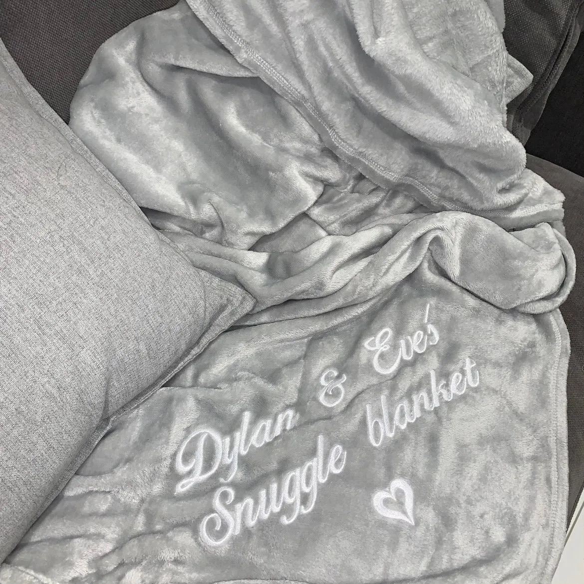 Personalized Embroidered Soft Blanket - Unique Message