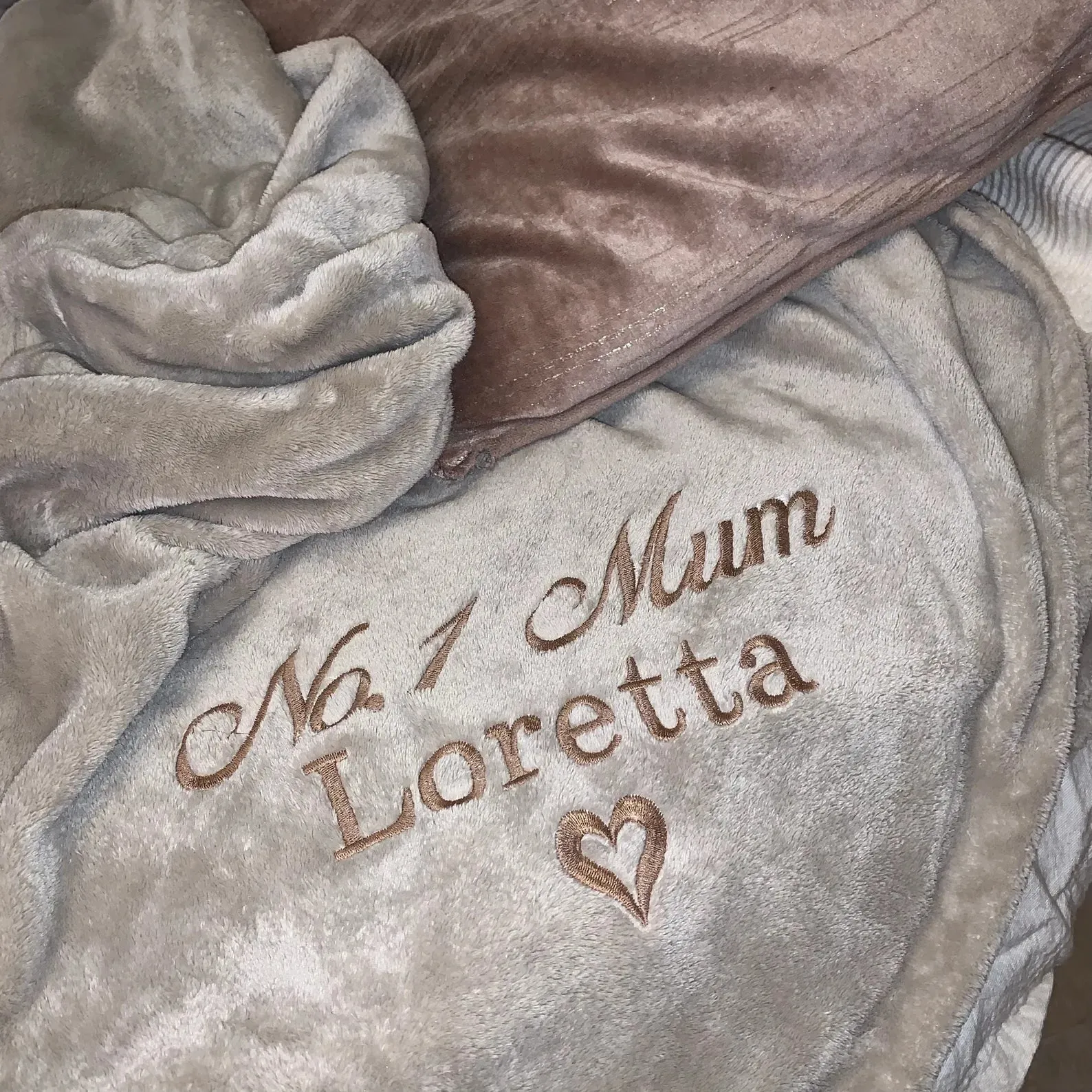 Personalized Embroidered Soft Blanket - Unique Message