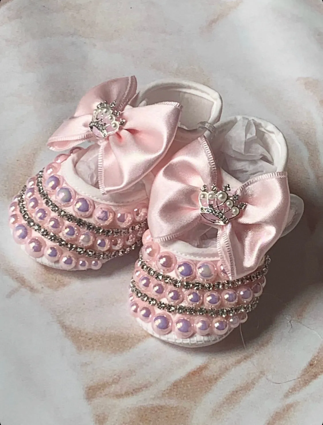 Pink Pearl Booties