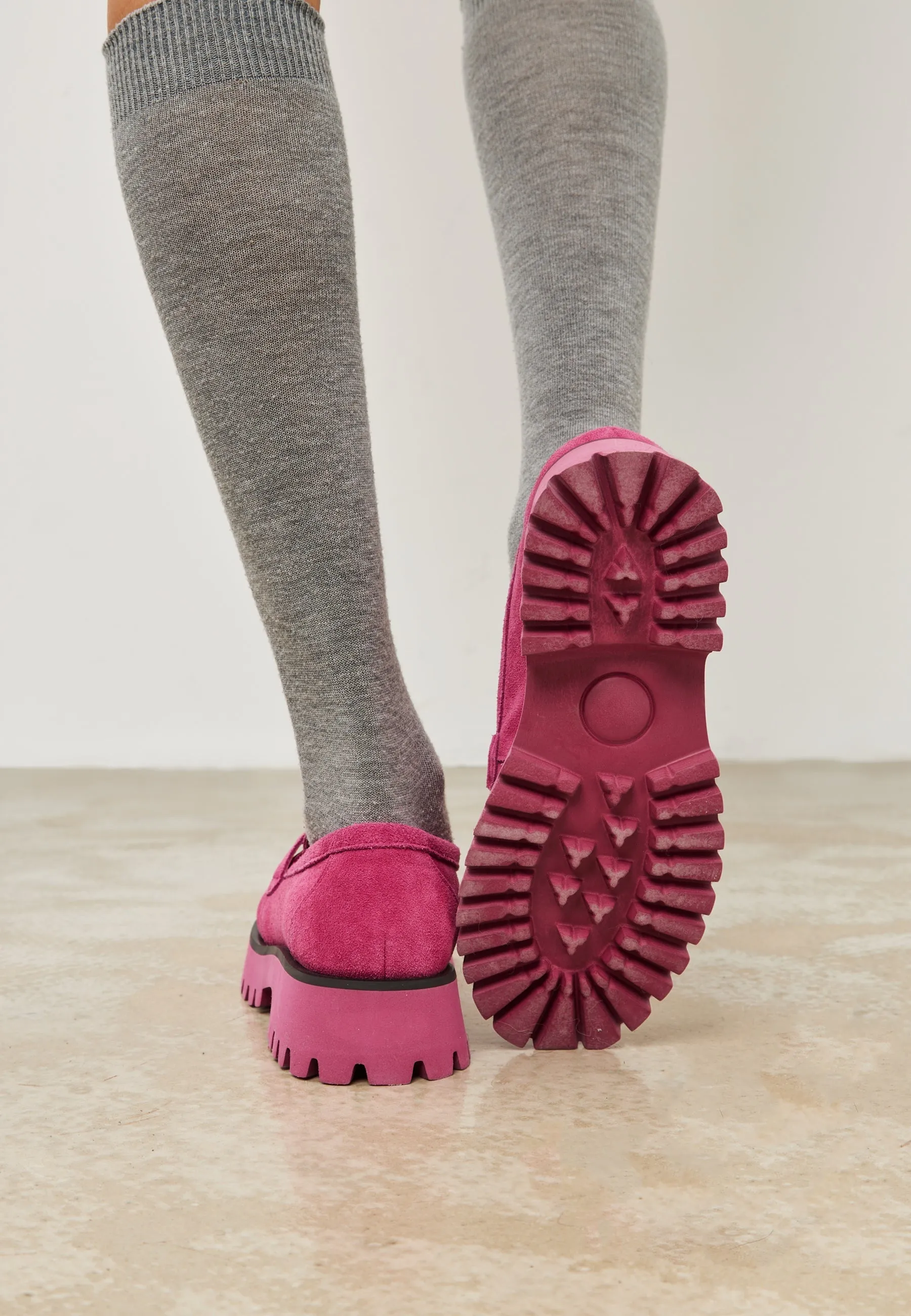 Platform Loafers Ksenia - Pink