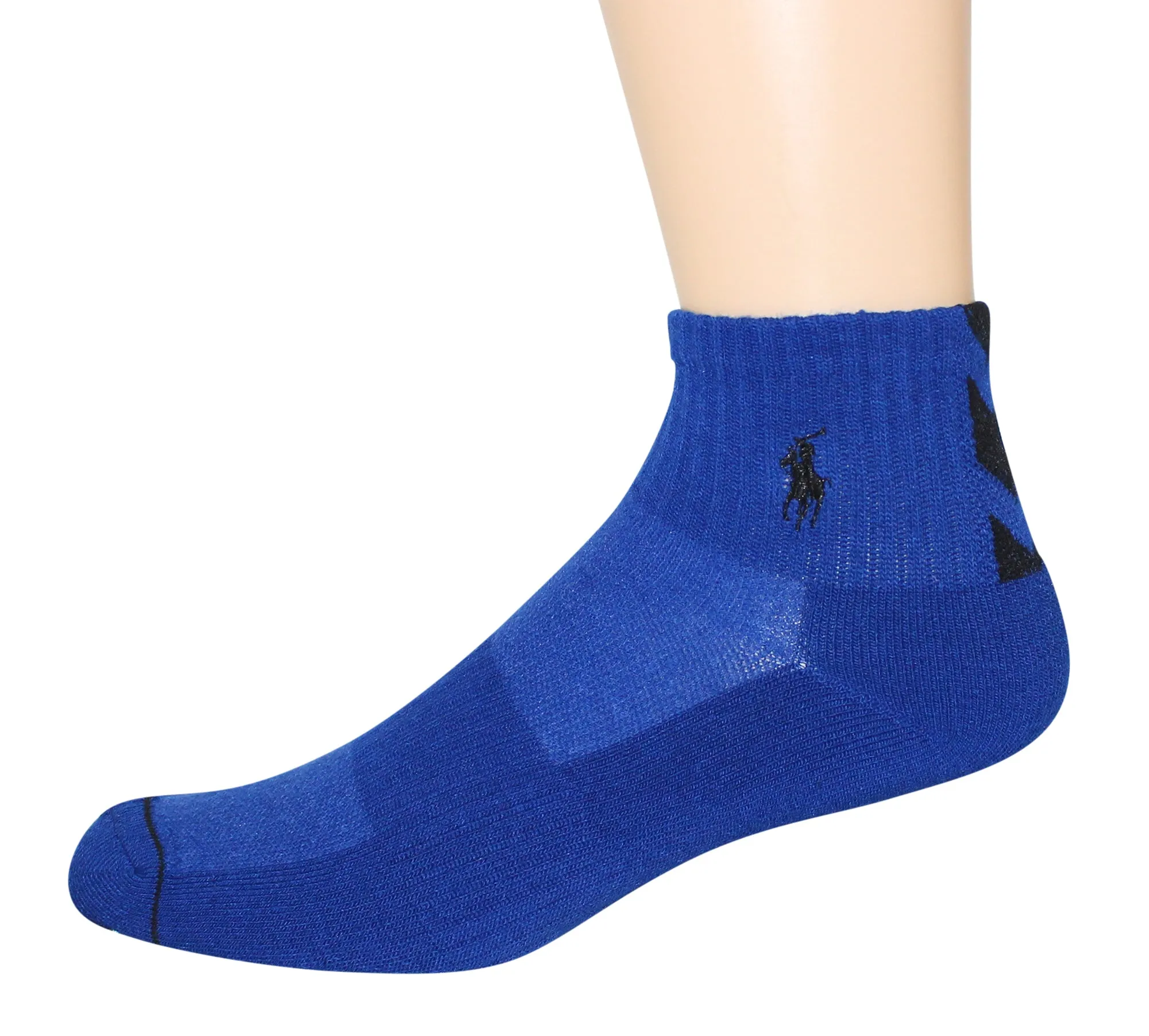 Polo Ralph Lauren Men's 6-Pack Athletic Chevron Quarter Sock