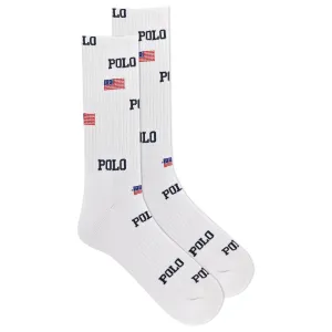 Polo Ralph Lauren Men's Americana Logo Crew Sock