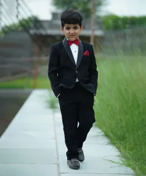 Pre-Order: Jade Black Formal Coat Suit for Party for Boys (DM For Price)