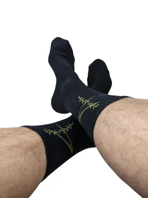 "4" rth Black Sport Socks