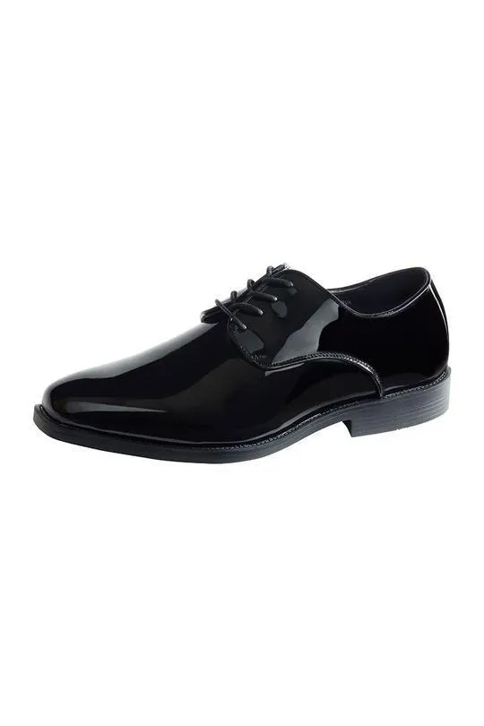 "Nova" Kids Black Tuxedo Shoes