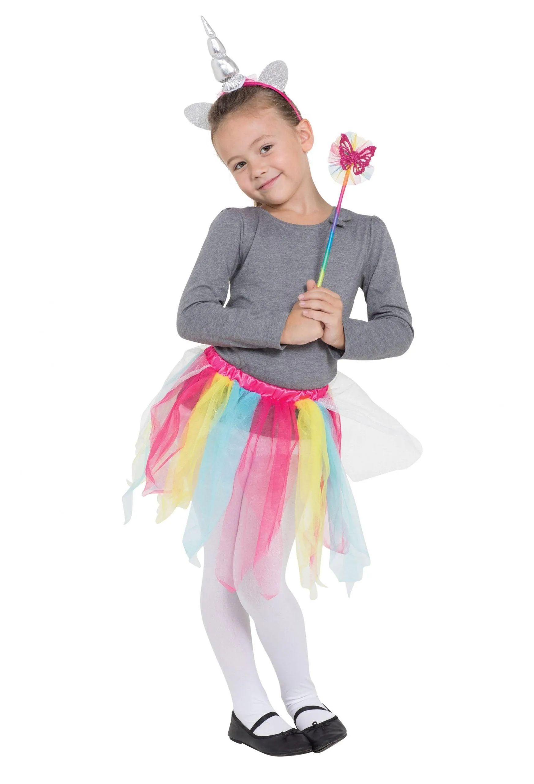 Rainbow Unicorn Tutu/band   Wand set, Fantasy, Fancy Dress