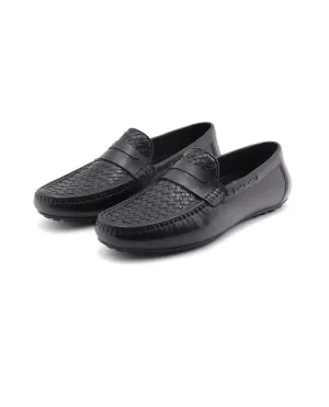 Rare Rabbit woven black mens shoes