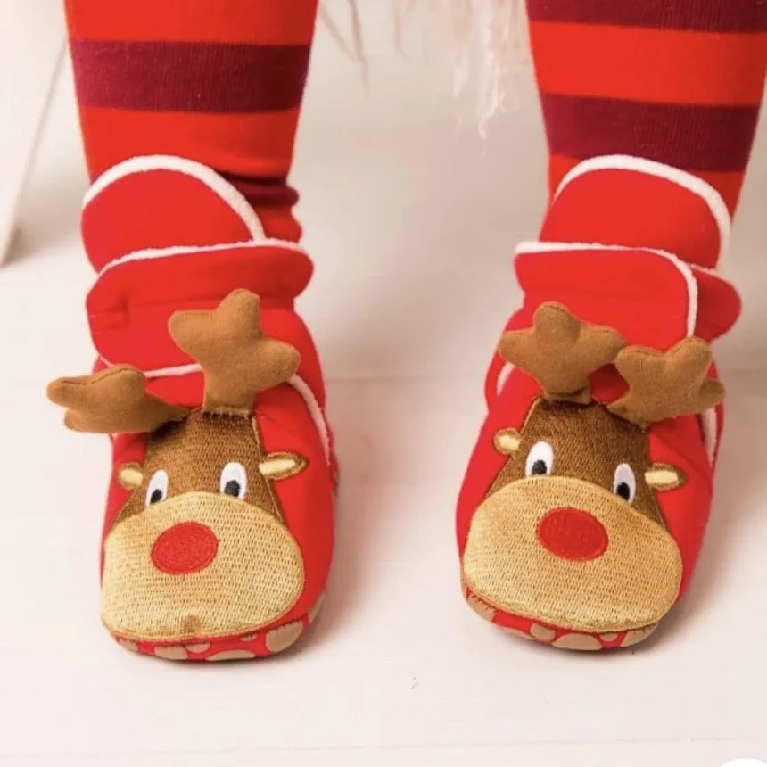 Reindeer Festive Booties