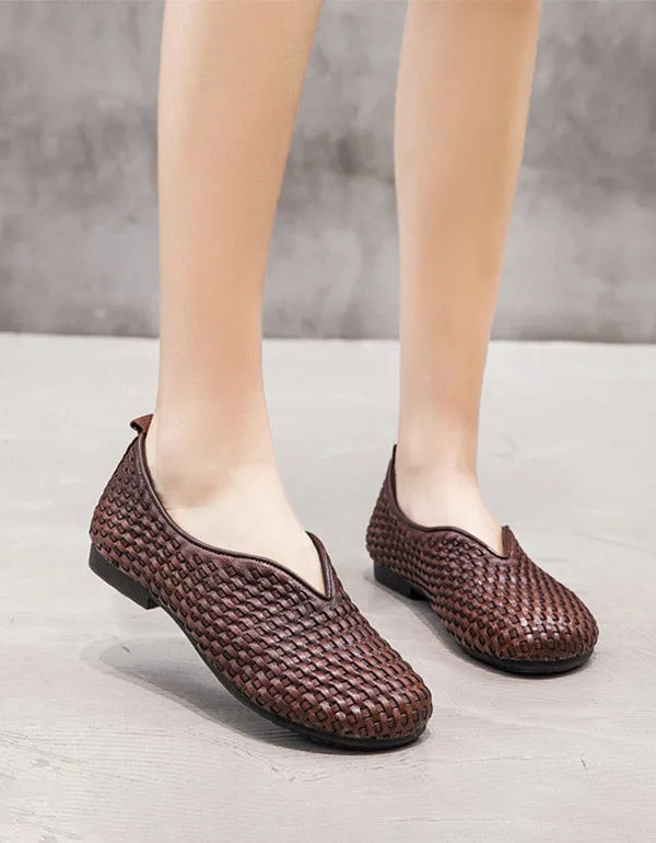 Retro Woven Comfortable Big Size Shoes 35-41