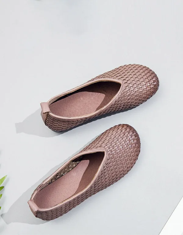 Retro Woven Comfortable Big Size Shoes 35-41