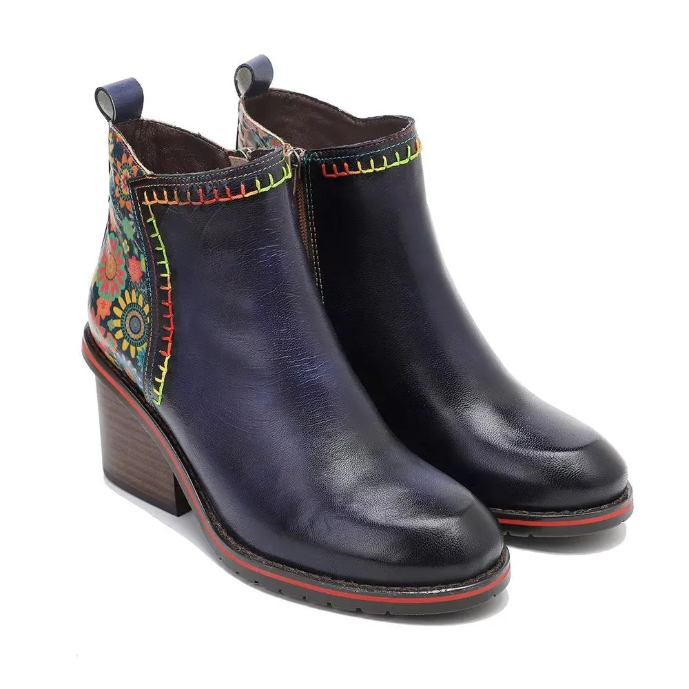 RetroChic Zip Comfort Heeled Boots