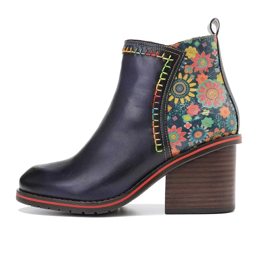 RetroChic Zip Comfort Heeled Boots