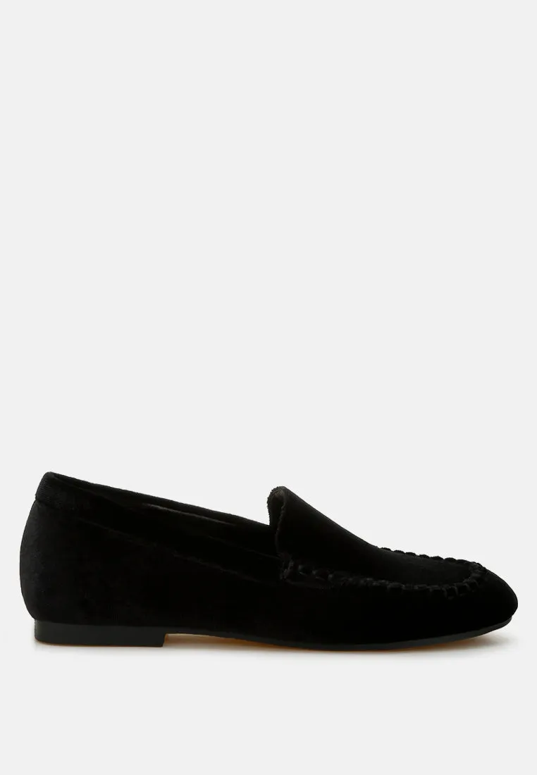 Robua Velvet Flat Loafers