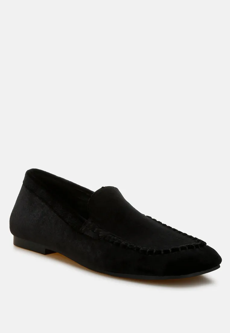 Robua Velvet Flat Loafers