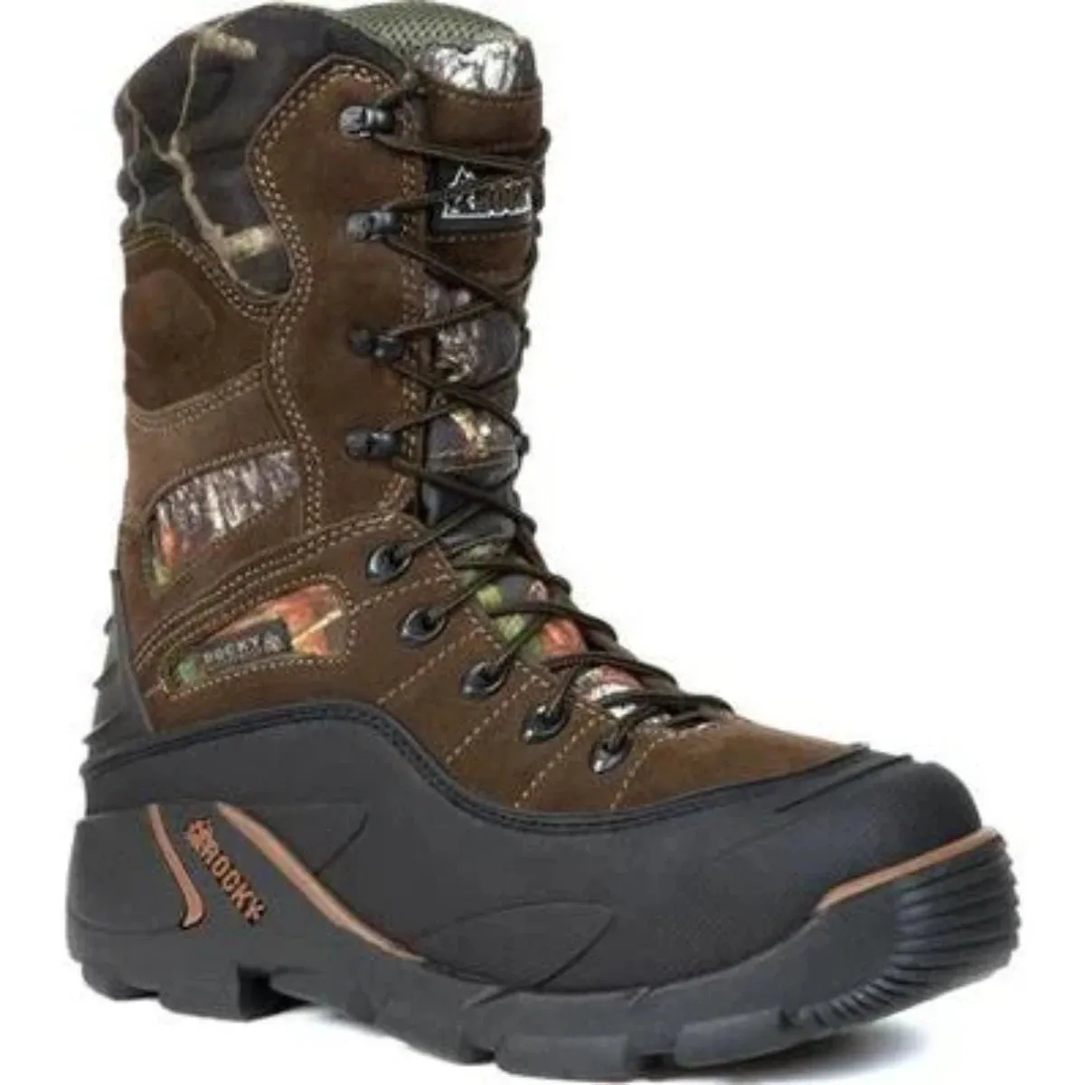 Rocky Blizzard Stalker Men's Waterproof 1200g Insulated Boots Fq0005452 In Brown