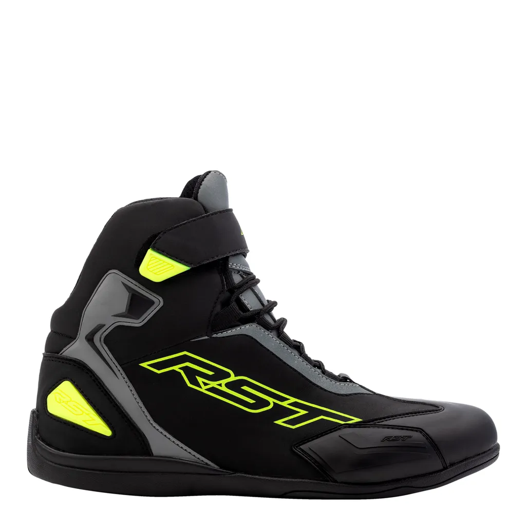 RST Sabre Moto Shoe CE Boots - Black / Grey / Fluo Yellow