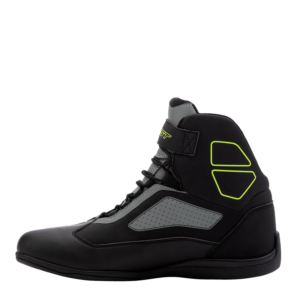 RST Sabre Moto Shoe CE Boots - Black / Grey / Fluo Yellow