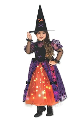 Rubie's Girl's Pretty Witch Light Up Costume