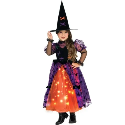 Rubie's Girl's Pretty Witch Light Up Costume